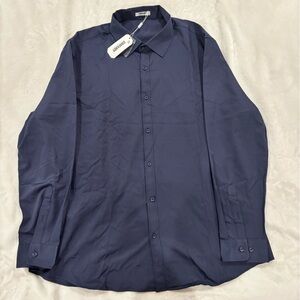 Dark Blue Dress Shirt